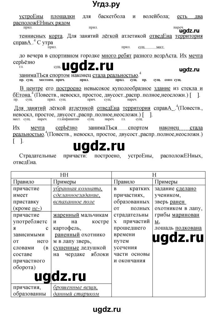 ГДЗ (Решебник к учебнику 2023) по русскому языку 8 класс С.Г. Бархударов / упражнение / 218(продолжение 2)