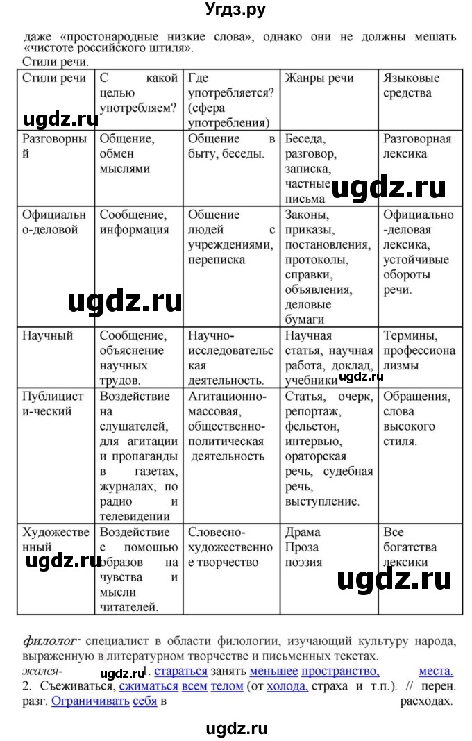 ГДЗ (Решебник к учебнику 2018) по русскому языку 8 класс С.Г. Бархударов / упражнение / 65(продолжение 2)