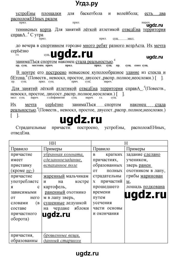 ГДЗ (Решебник к учебнику 2023) по русскому языку 8 класс С.Г. Бархударов / упражнение / 218(продолжение 2)