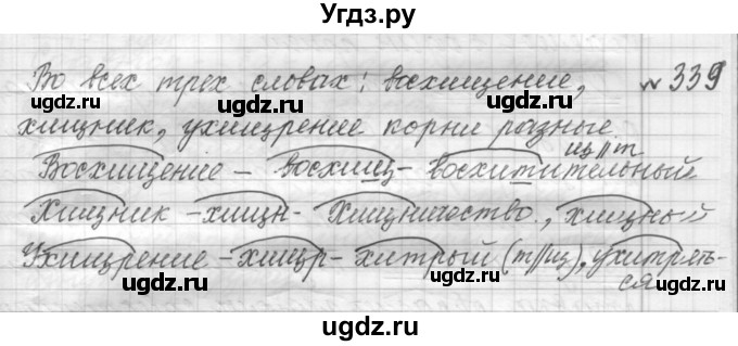 ГДЗ (Решебник к учебнику 2015) по русскому языку 9 класс (Практика) Ю.С. Пичугов / упражнение / 339