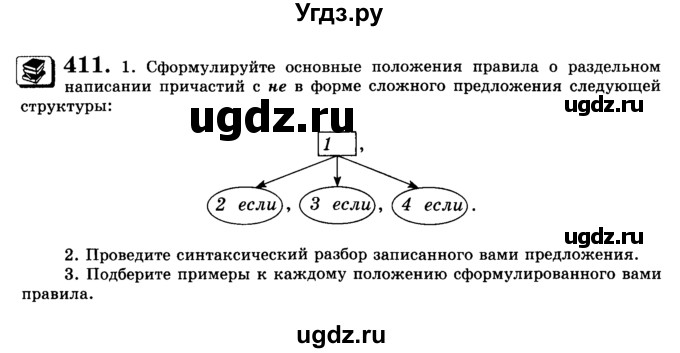 ГДЗ (Учебник) по русскому языку 9 класс С.И. Львова / часть 1 / 411