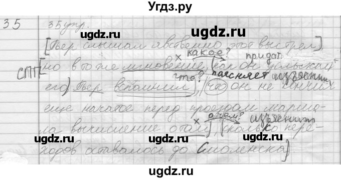 ГДЗ (решебник) по русскому языку 10 класс Власенков А.И. / упражнение номер / 35(продолжение 2)