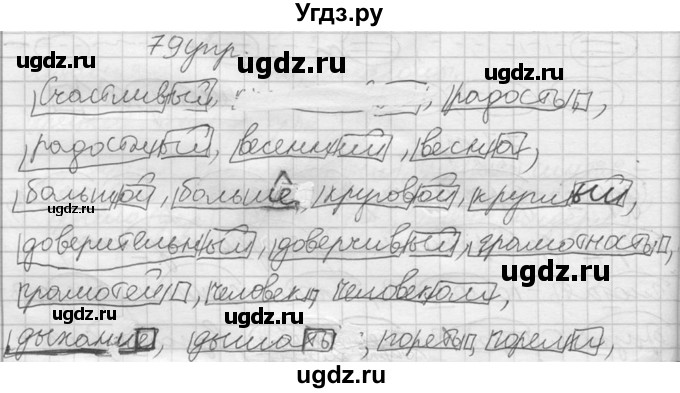 ГДЗ (решебник) по русскому языку 10 класс Власенков А.И. / упражнение номер / 79(продолжение 2)