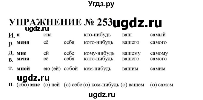 ГДЗ (Решебник к учебнику 2022) по русскому языку 10 класс Н.Г. Гольцова / учебник 2022 / часть 1 / упражнение / 253