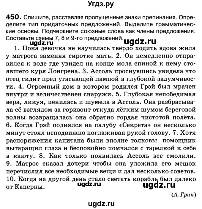 ГДЗ (Учебник 2019) по русскому языку 10 класс Н.Г. Гольцова / учебник 2019. упражнение / 450