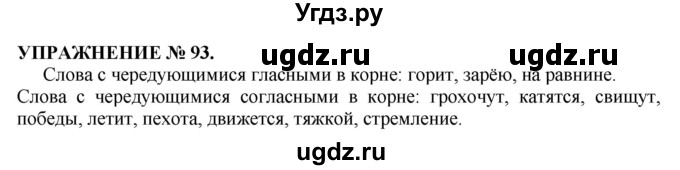 ГДЗ (Решебник №1 к учебнику 2019) по русскому языку 10 класс Н.Г. Гольцова / учебник 2019. упражнение / 93