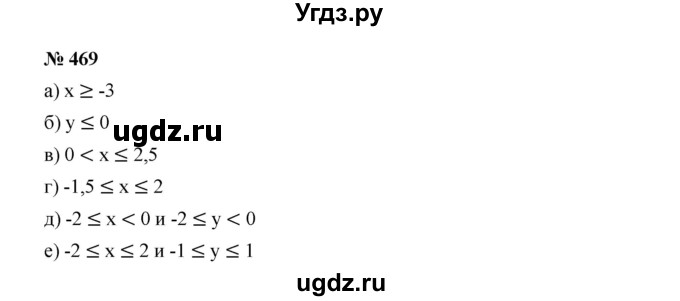 ГДЗ (Решебник к учебнику 2019) по алгебре 7 класс Г.В. Дорофеев / упражнение / 469