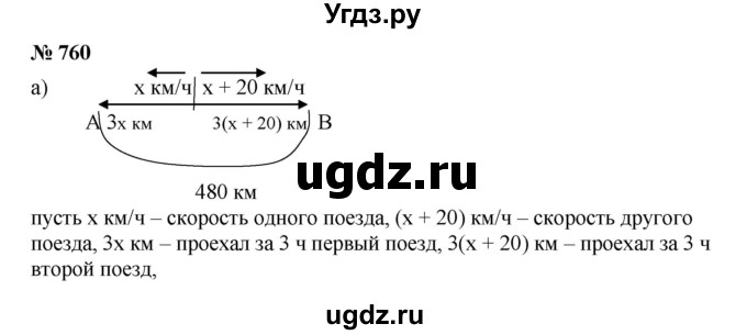 ГДЗ (Решебник к учебнику 2019) по алгебре 7 класс Г.В. Дорофеев / упражнение / 760