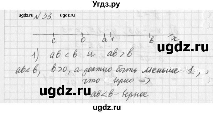 ГДЗ (Решебник к учебнику 2016) по алгебре 7 класс Г.В. Дорофеев / упражнение / 33