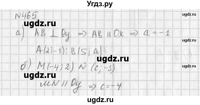 ГДЗ (Решебник к учебнику 2016) по алгебре 7 класс Г.В. Дорофеев / упражнение / 465