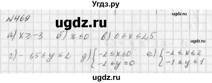 ГДЗ (Решебник к учебнику 2016) по алгебре 7 класс Г.В. Дорофеев / упражнение / 469