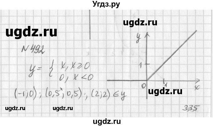 ГДЗ (Решебник к учебнику 2016) по алгебре 7 класс Г.В. Дорофеев / упражнение / 492