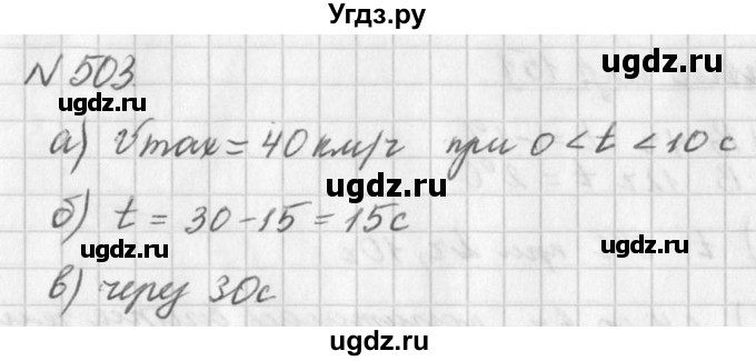 ГДЗ (Решебник к учебнику 2016) по алгебре 7 класс Г.В. Дорофеев / упражнение / 503