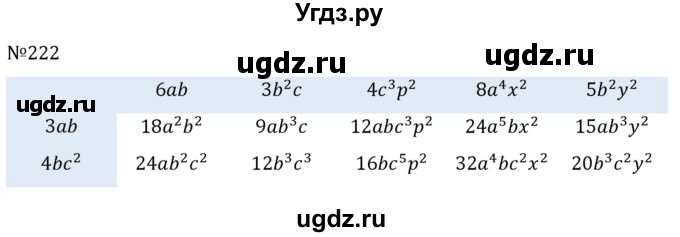 ГДЗ (Решебник к учебнику 2022) по алгебре 7 класс С.М. Никольский / номер / 222