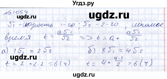 ГДЗ (Решебник к учебнику 2015) по алгебре 7 класс С.М. Никольский / номер / 1054