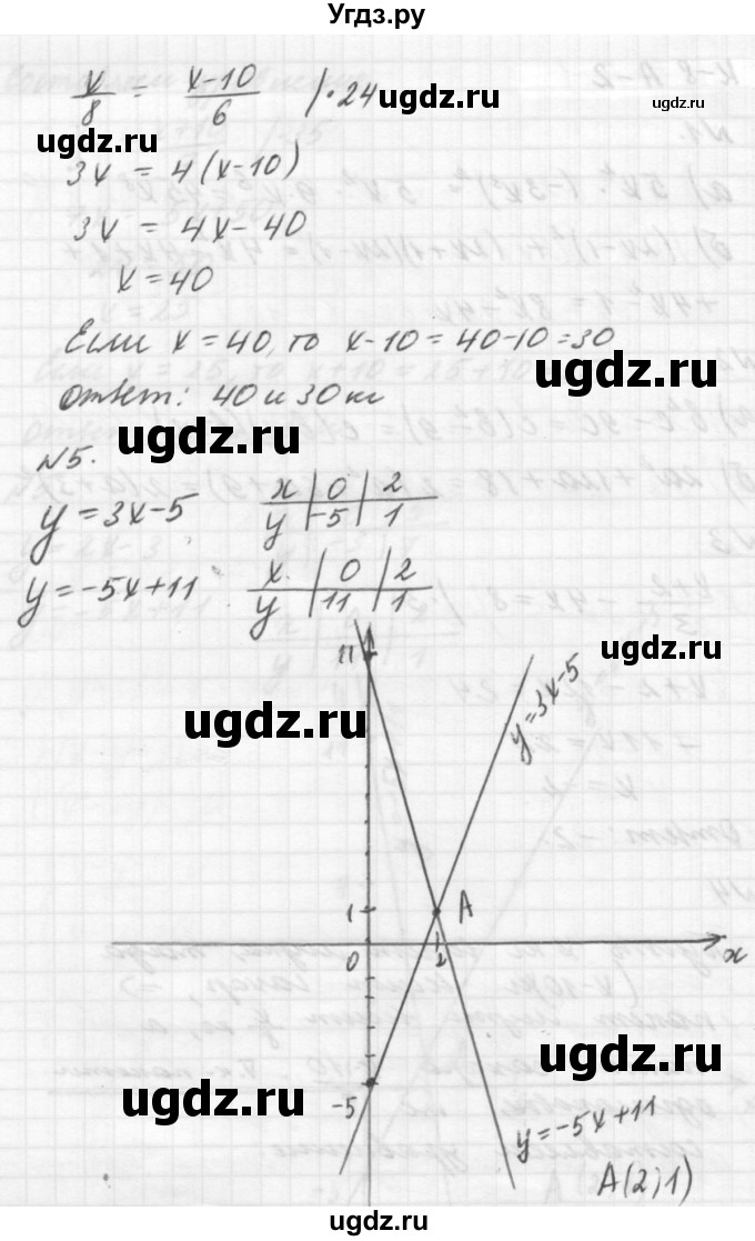ГДЗ (решебник №2) по алгебре 7 класс (самостоятельные и контрольные работы) А.П. Ершова / алгебра / контрольная работа / К-8 / А2(продолжение 2)