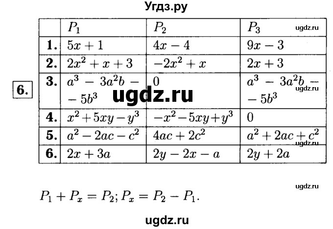 ГДЗ (решебник №1) по алгебре 7 класс (дидактические материалы) Л.И. Звавич / самостоятельная работа / вариант 2 / С-26 / 6