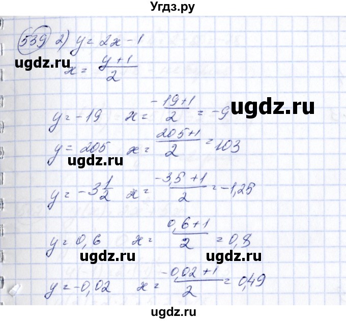 ГДЗ (Решебник №3) по алгебре 7 класс Ш.А. Алимов / номер номер / 529(продолжение 2)