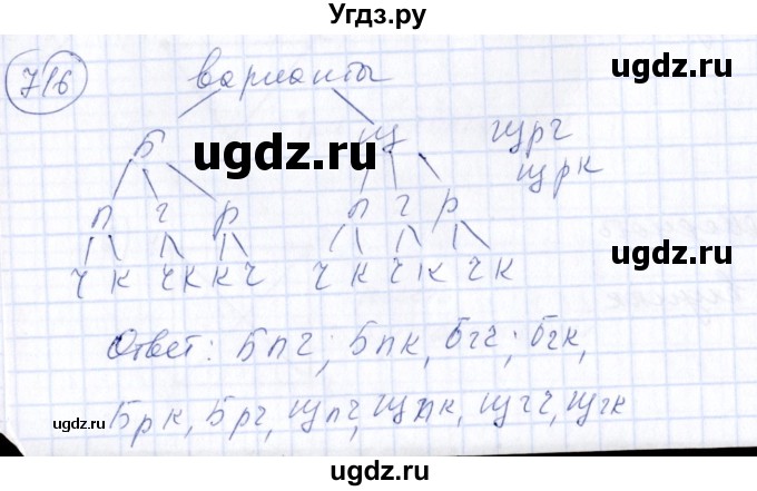 ГДЗ (Решебник №3) по алгебре 7 класс Ш.А. Алимов / номер номер / 716