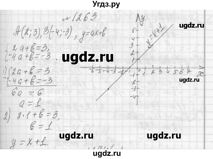 ГДЗ (Решебник к учебнику 2013) по алгебре 7 класс Ю.Н. Макарычев / упражнение / 1263