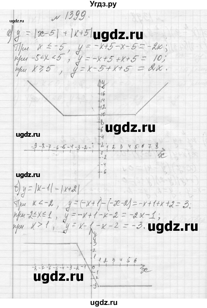 ГДЗ (Решебник к учебнику 2013) по алгебре 7 класс Ю.Н. Макарычев / упражнение / 1399