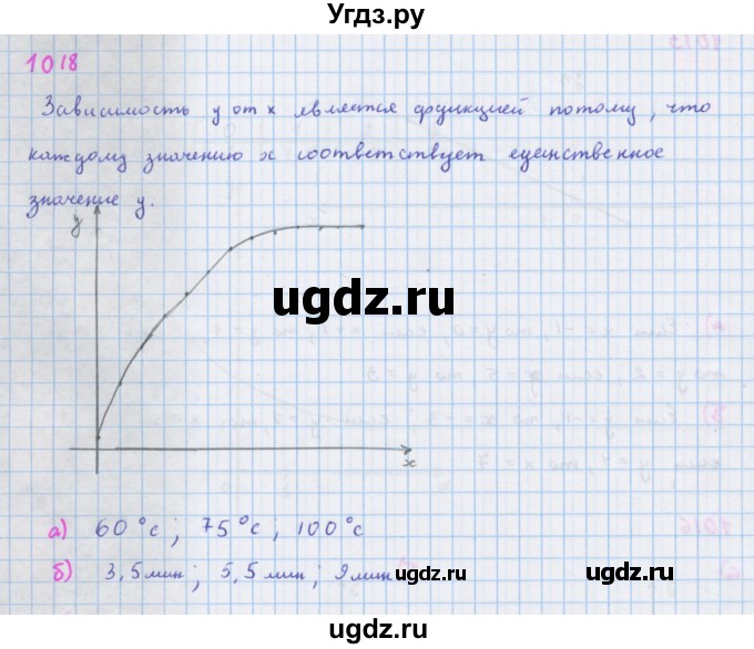 ГДЗ (Решебник к учебнику 2018) по алгебре 7 класс Ю.Н. Макарычев / упражнение / 1018