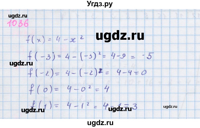 ГДЗ (Решебник к учебнику 2018) по алгебре 7 класс Ю.Н. Макарычев / упражнение / 1036
