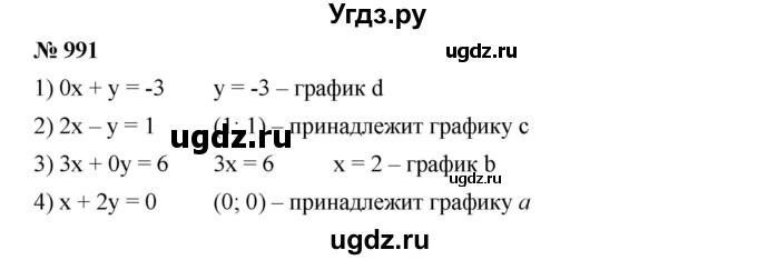 ГДЗ (Решебник №1 к учебнику 2016) по алгебре 7 класс А. Г. Мерзляк / номер / 991