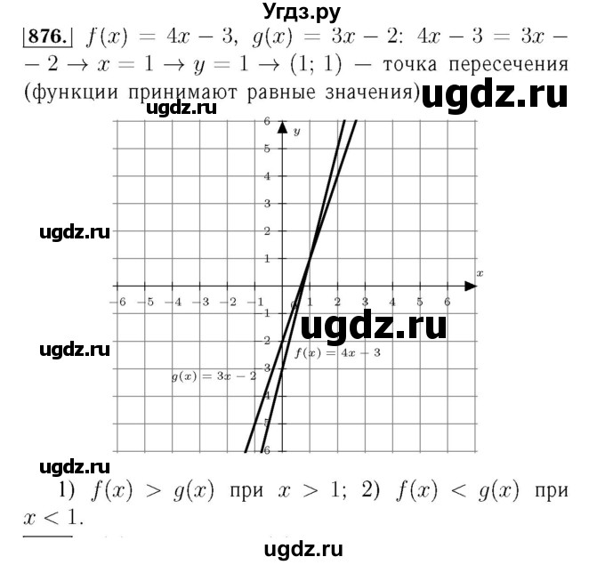 ГДЗ (Решебник №3 к учебнику 2016) по алгебре 7 класс А. Г. Мерзляк / номер / 876