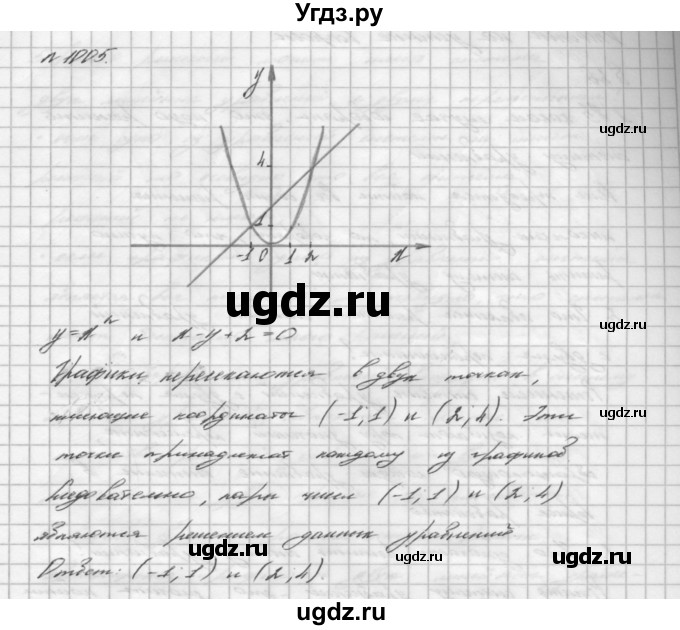 ГДЗ (Решебник №2 к учебнику 2016) по алгебре 7 класс А. Г. Мерзляк / номер / 1005