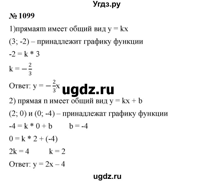 ГДЗ (Решебник к учебнику 2023) по алгебре 7 класс А. Г. Мерзляк / номер / 1099