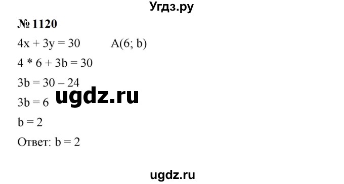 ГДЗ (Решебник к учебнику 2023) по алгебре 7 класс А. Г. Мерзляк / номер / 1120