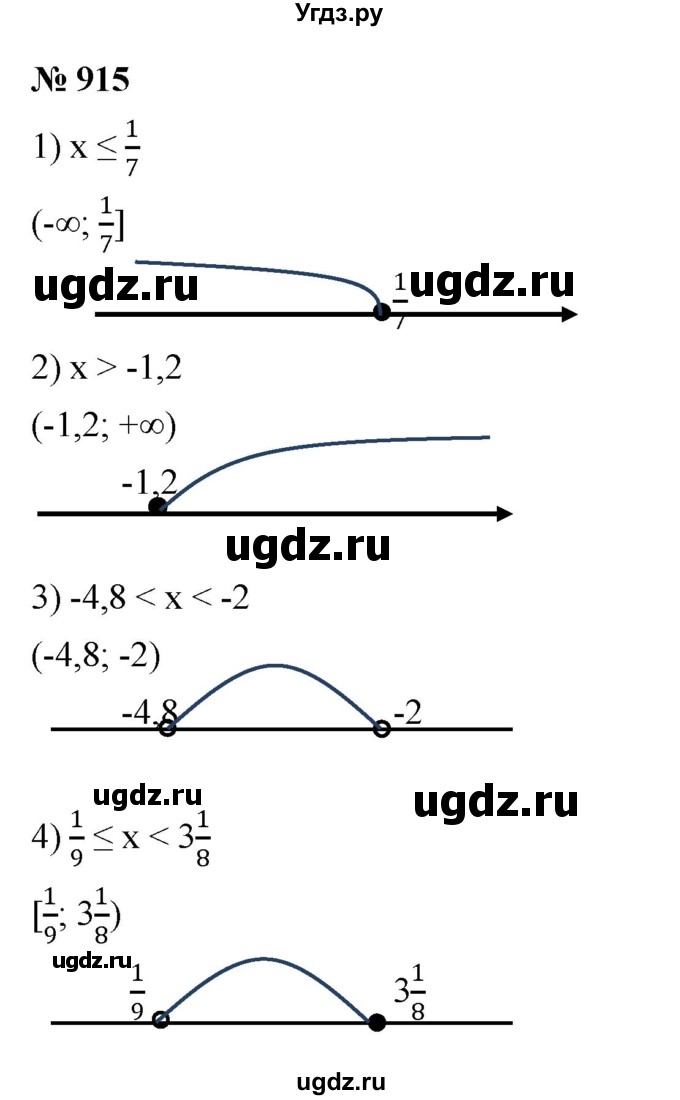 ГДЗ (Решебник к учебнику 2023) по алгебре 7 класс А. Г. Мерзляк / номер / 915