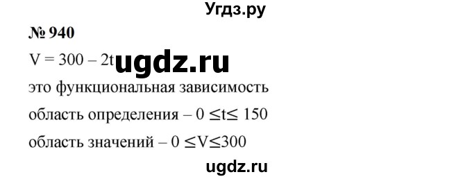 ГДЗ (Решебник к учебнику 2023) по алгебре 7 класс А. Г. Мерзляк / номер / 940
