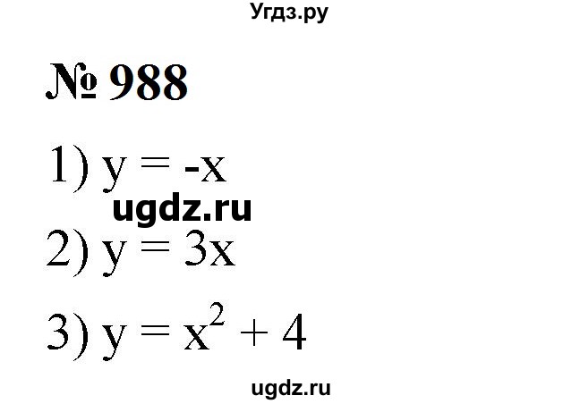 ГДЗ (Решебник к учебнику 2023) по алгебре 7 класс А. Г. Мерзляк / номер / 988