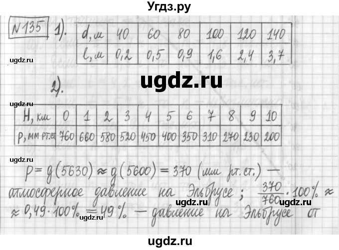 ГДЗ (Решебник) по алгебре 7 класс Г. К. Муравин / упражнение / 135