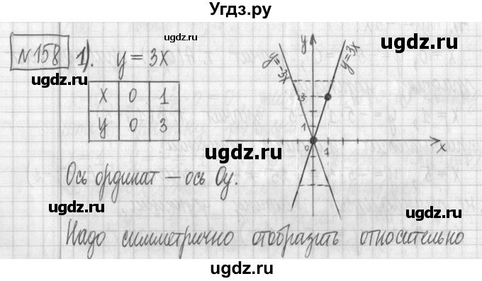 ГДЗ (Решебник) по алгебре 7 класс Г. К. Муравин / упражнение / 158