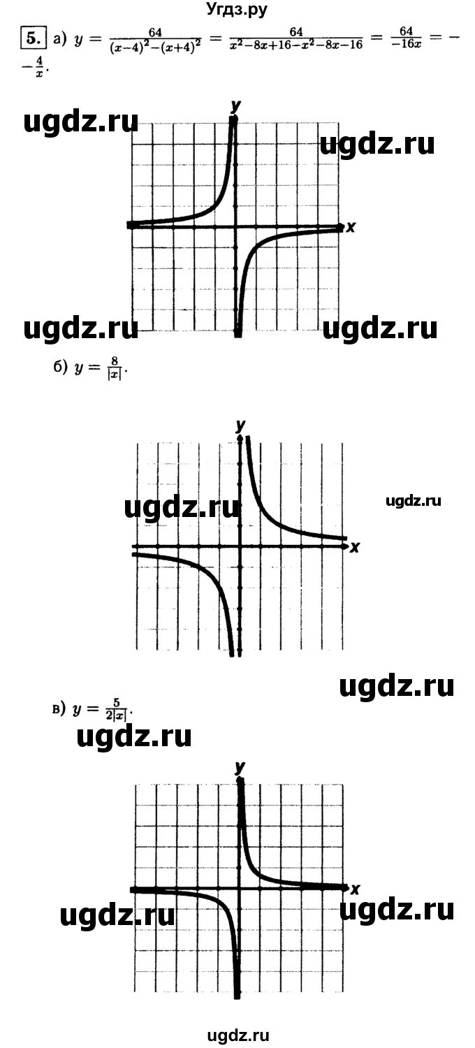ГДЗ (решебник) по алгебре 8 класс (дидактические материалы) Жохов В.И. / самостоятельная работа / вариант 1 / С-12 / 5