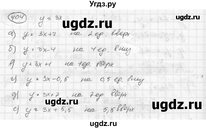 ГДЗ (Решебник к учебнику 2015) по алгебре 8 класс С.М. Никольский / номер / 404