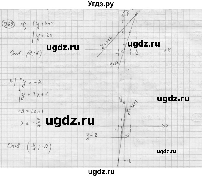 ГДЗ (Решебник к учебнику 2015) по алгебре 8 класс С.М. Никольский / номер / 565
