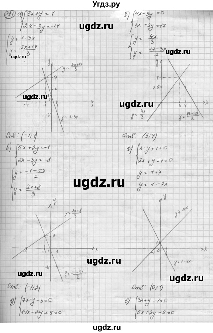 ГДЗ (Решебник к учебнику 2015) по алгебре 8 класс С.М. Никольский / номер / 837