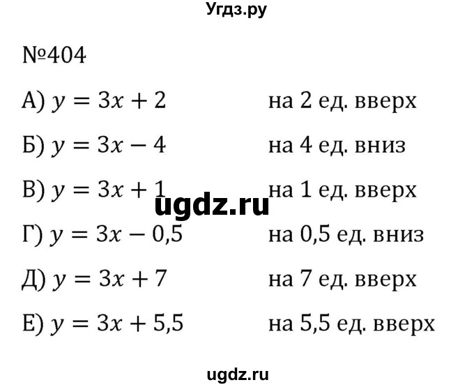 ГДЗ (Решебник к учебнику 2022) по алгебре 8 класс С.М. Никольский / номер / 404