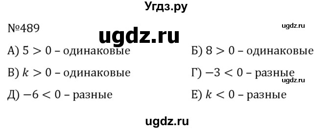 ГДЗ (Решебник к учебнику 2022) по алгебре 8 класс С.М. Никольский / номер / 489