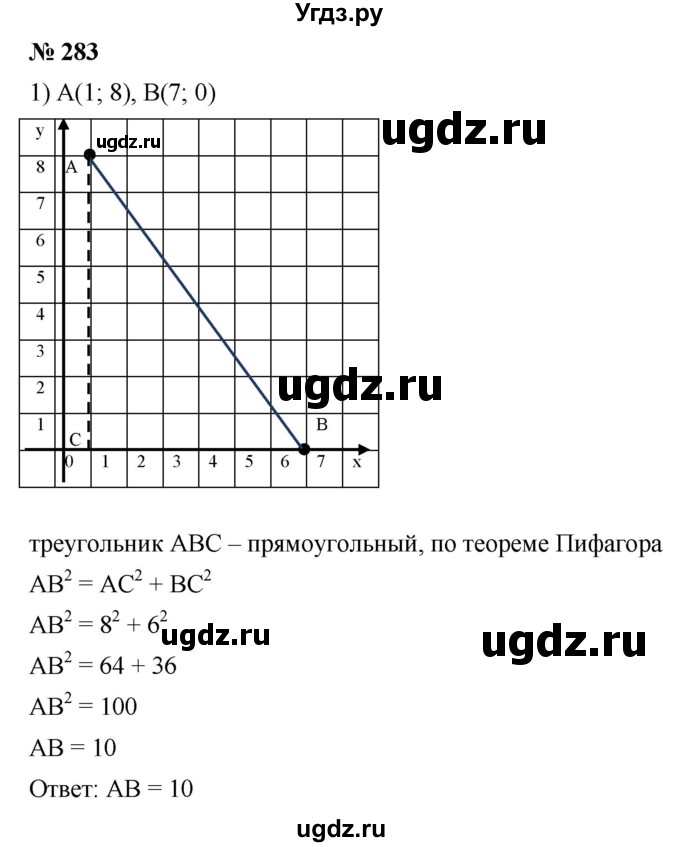 ГДЗ (Решебник к учебнику 2019) по алгебре 8 класс Г.В. Дорофеев / упражнение / 283