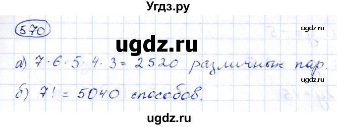 ГДЗ (Решебник к учебнику 2014) по алгебре 8 класс Г.В. Дорофеев / упражнение / 570