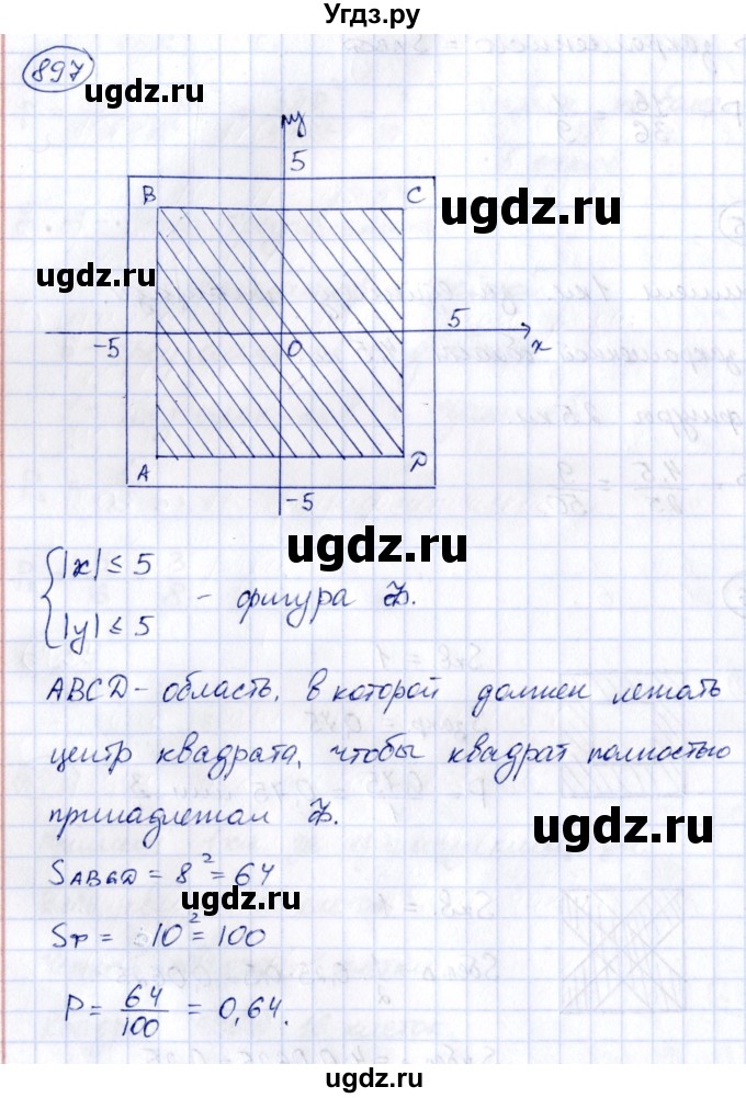 ГДЗ (Решебник к учебнику 2014) по алгебре 8 класс Г.В. Дорофеев / упражнение / 897