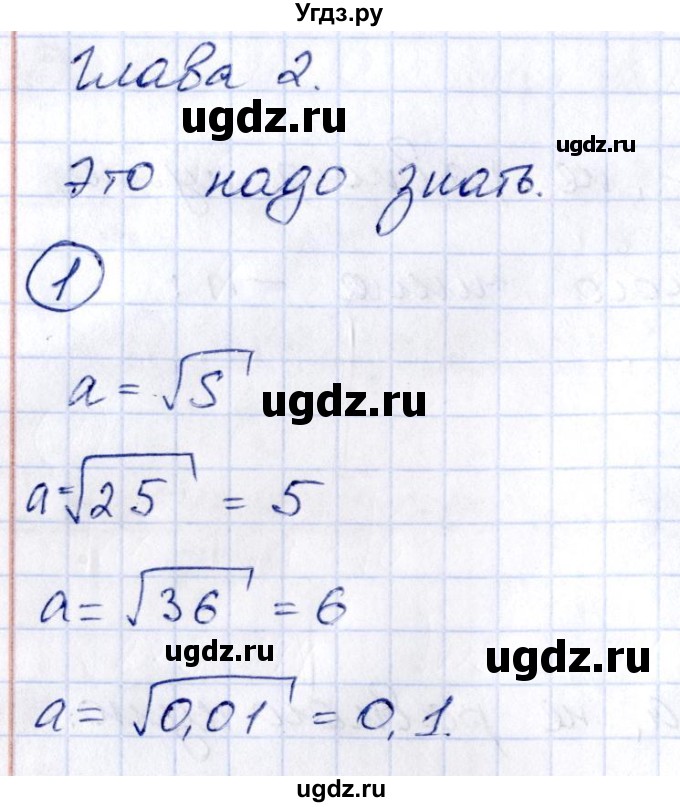 ГДЗ (Решебник к учебнику 2014) по алгебре 8 класс Г.В. Дорофеев / чему вы научились / глава 2 / это надо знать / 1