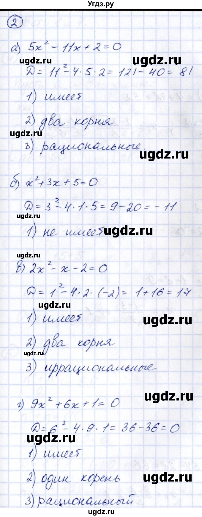 ГДЗ (Решебник к учебнику 2014) по алгебре 8 класс Г.В. Дорофеев / чему вы научились / глава 3 / это надо уметь / 2