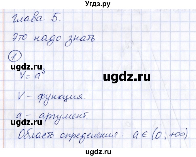 ГДЗ (Решебник к учебнику 2014) по алгебре 8 класс Г.В. Дорофеев / чему вы научились / глава 5 / это надо знать / 1