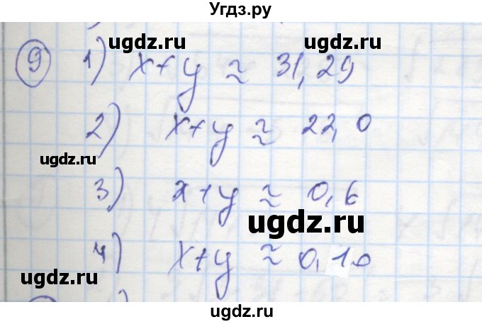 ГДЗ (Решебник к тетради 2016) по алгебре 8 класс (рабочая тетрадь) Колягин Ю. М. / §15 / 9